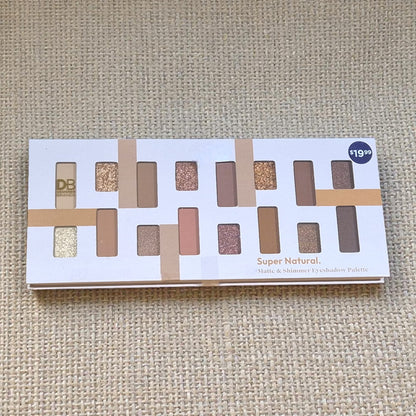 Matte & Shimmer 16-Shade Eyeshadow Palette (Super Natural)