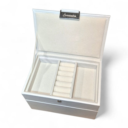Cassandra's Mini 2 Tray Jewellery Box The Dylan Collection