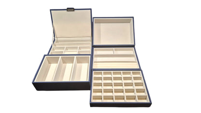 Cassandra's Medium 5 Tray Jewellery Box - The Indiana Collection