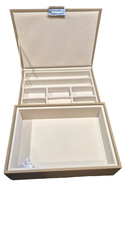 Cassandra's Medium 5 Tray Jewellery Box - The Indiana Collection
