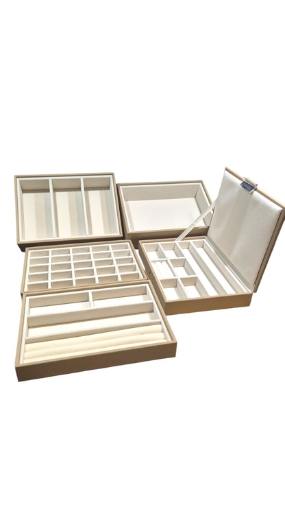 Cassandra's Medium 5 Tray Jewellery Box - The Indiana Collection