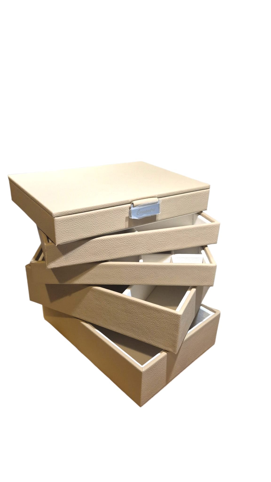 Cassandra's Medium 5 Tray Jewellery Box - The Indiana Collection