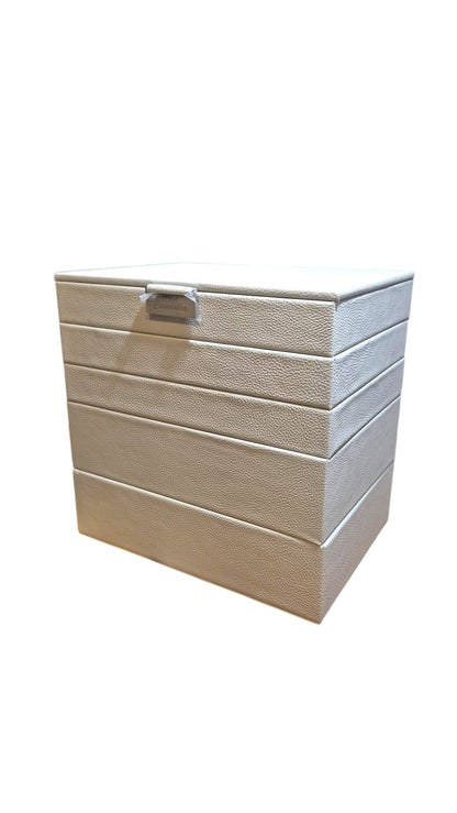 Cassandra's Medium 5 Tray Jewellery Box - The Indiana Collection