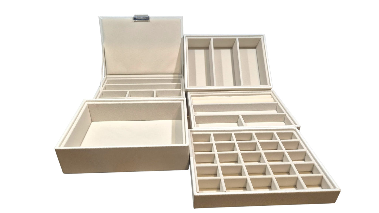 Cassandra's Medium 5 Tray Jewellery Box - The Indiana Collection